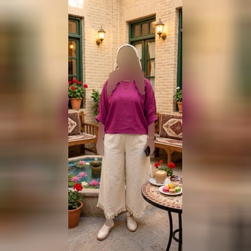 شلوار زنانه مدل شلوار جنس کیفیت عالی فری سایز 36 تا 50