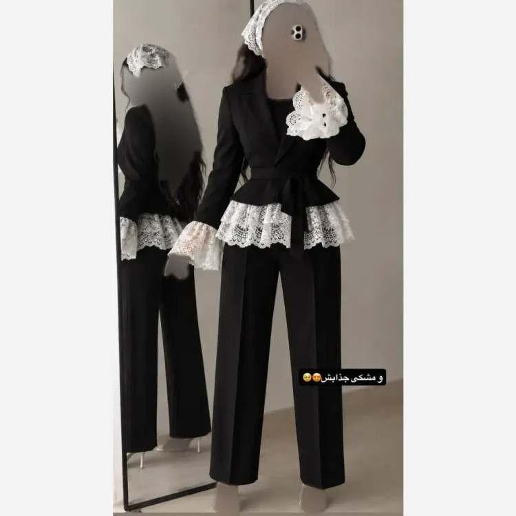 کت و شلوار دانتل جنس مازراتی اعلا