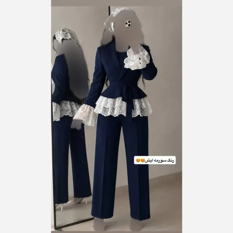 کت و شلوار دانتل جنس مازراتی اعلا