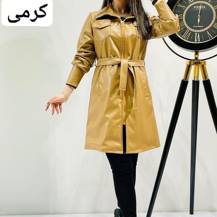 پالتو چرم چهار جیب