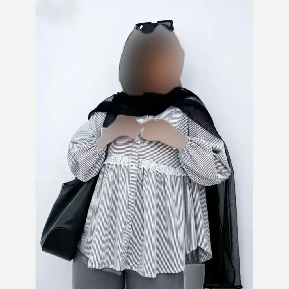 مانتو عروسکی شاهزاده لنین نخ خرج کار گیپوری فری سایز