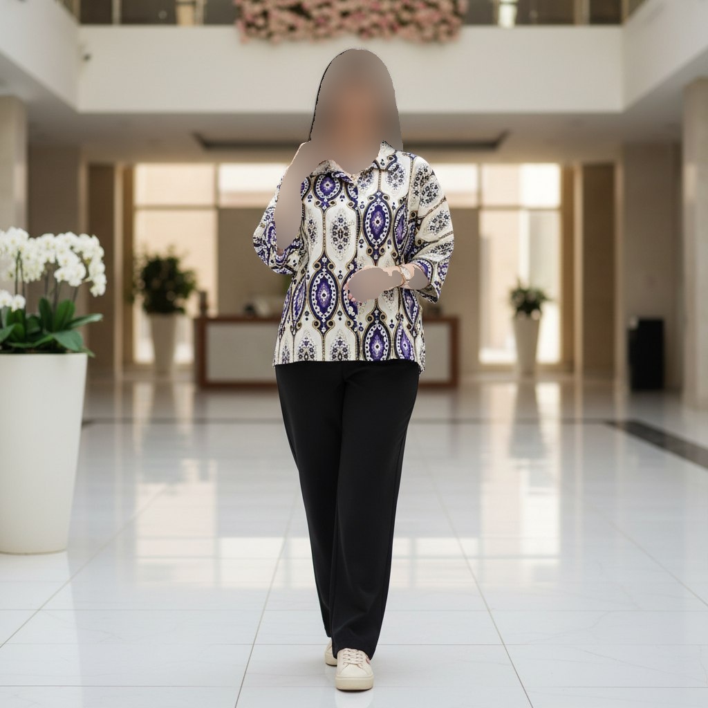 شومیز مانتویی زنانه مدل حلما جنس کاملس درجه یک فری سایز