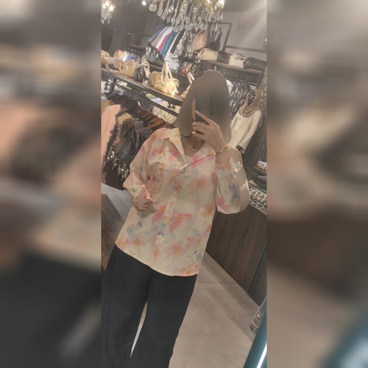 شومیز زنانه مدل ارام داکرون چاپی ارسال فوری