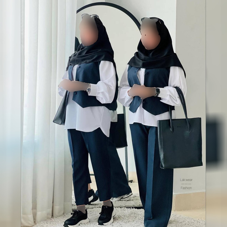 کت و شلوار و ژیله زنانه سایز 36 تا 46 فری سایز اداری و دانشجویی