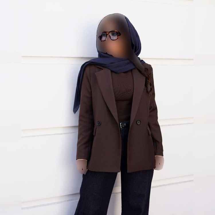 کت زنانه اسپرت کمربند دار چرمی مدل پالیزی