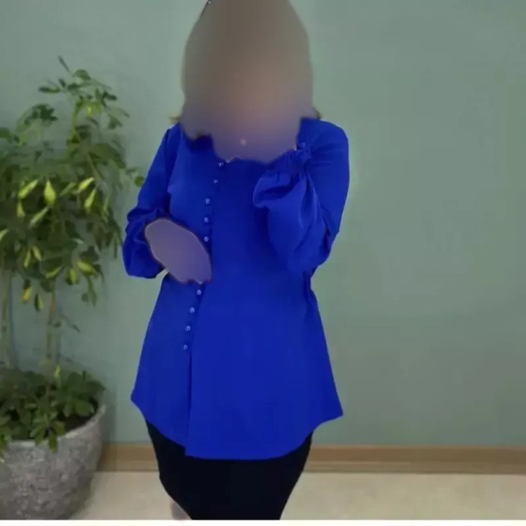 شومیز زنانه قواره دار جنس کرپ حریر و کریستال سایز 38 تا 52 (3)
