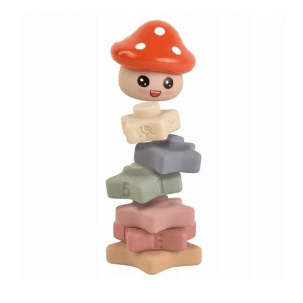 بازی آموزشی مدل Soft Jenga طرح برج هوش قارچی کد 1088