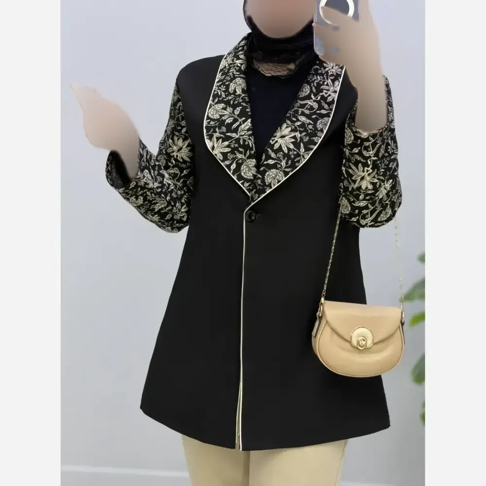 مانتو کتی زنانه مدل دیبا جنس مازراتی با خرجکار سوزندوزی نپالی (2)