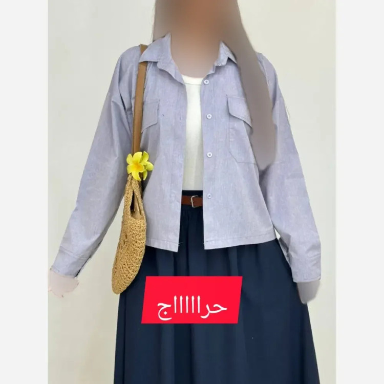 شومیز لینن باکسی دو جیب زنانه فری سایز مناسب 36 تا 46