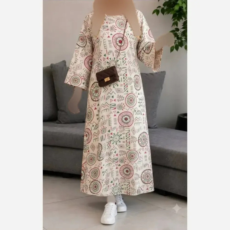 کفتان زنانه لنین فری سایز تابستانه مناسب سایز 38 تا 48