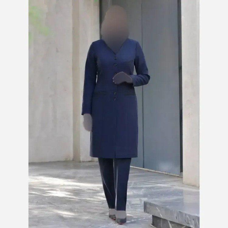 مانتو و شلوار اداری زنانه مدل تینا جنس سوپر مازراتی اعلا
