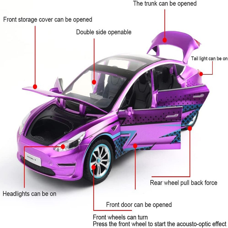 ماشین بازی مدل Tesla Model 3 کد B2427