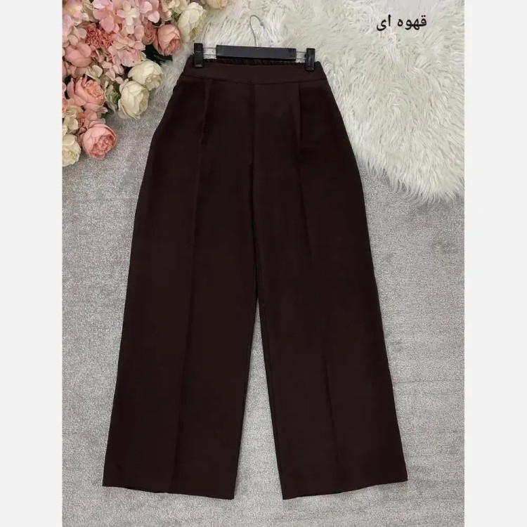 شلوار بگ زنانه پارچه مازراتی 330 گرم درجه یک پشت کش و جلو پیلی (2)