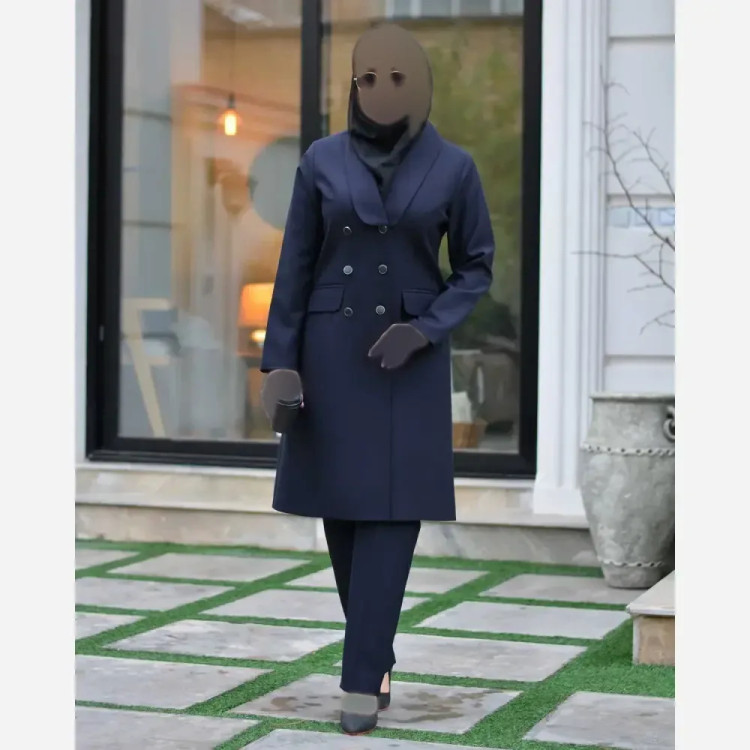 مانتو شلوار اداری زنانه مدل جلوه جنس فاستونی درجه یک