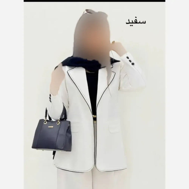 کت تک زنانه مدل جیران جنس کرپ مازراتی با دوخت مزونی