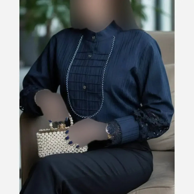 شومیز زنانه مدل آی جان جنس پارچه توکی سایز بزرگ 36 تا 56