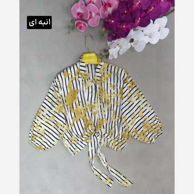 شومیز گره ای زنانه جنس سوپر نخ خارجی فری سایز