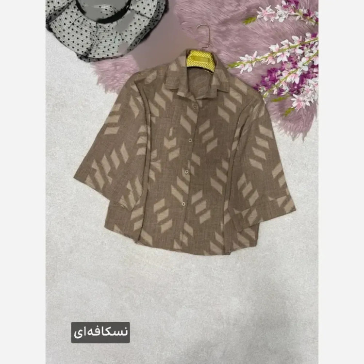 شومیز باکسی زنانه مدل سوین جنس شانتون فری سایز 38 تا 46 (2)