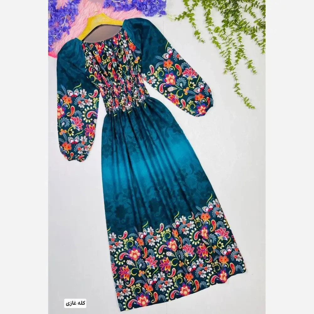 پیراهن ساحلی زنانه مدل سیمین جنس نخی سایز 38 تا 50