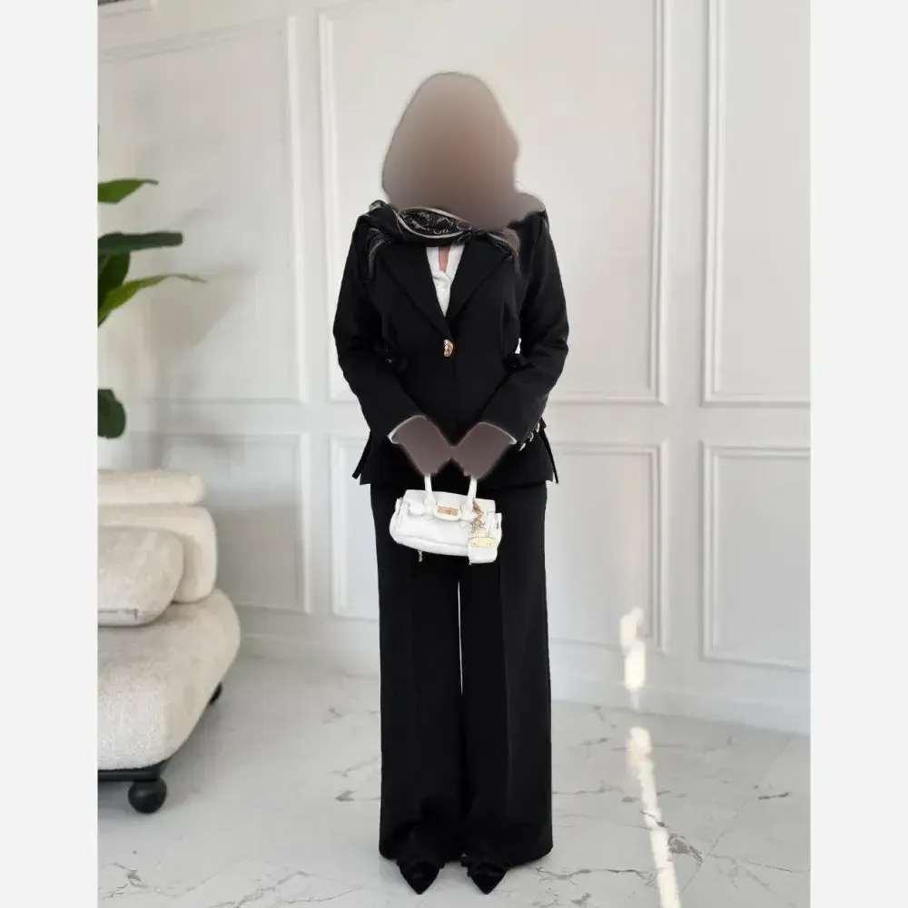 کت زنانه مدل ون کلیف جنس کرپ مازراتی درجه یک