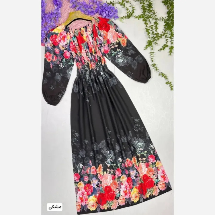پیراهن ساحلی زنانه مدل هلیا جنس نخی سایز 38 تا 50