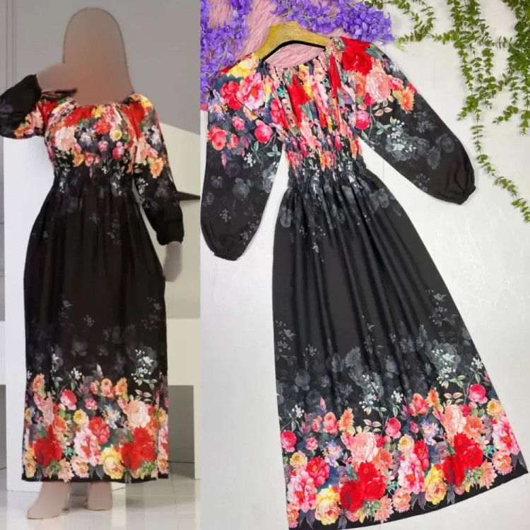 پیراهن ساحلی زنانه مدل هلیا جنس نخی سایز 38 تا 50