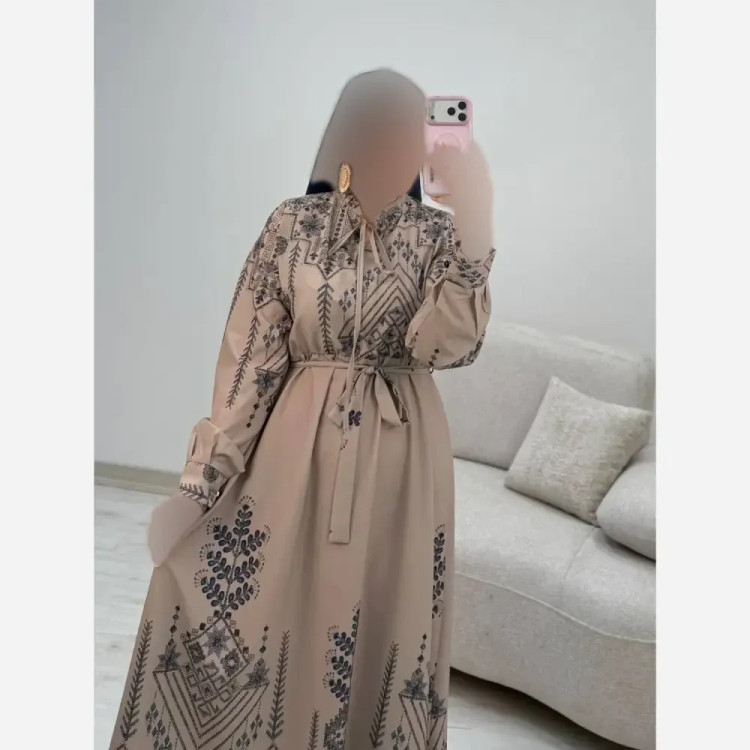 پیراهن ساحلی سنتی زنانه جنس فلور نخ درجه یک فری سایز