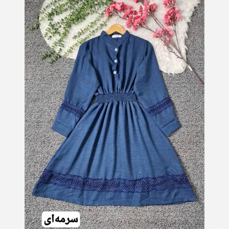 مانتو عروسکی زنانه جنس شانتون درجه یک مدل مهربانو فری سایز 36 تا 46