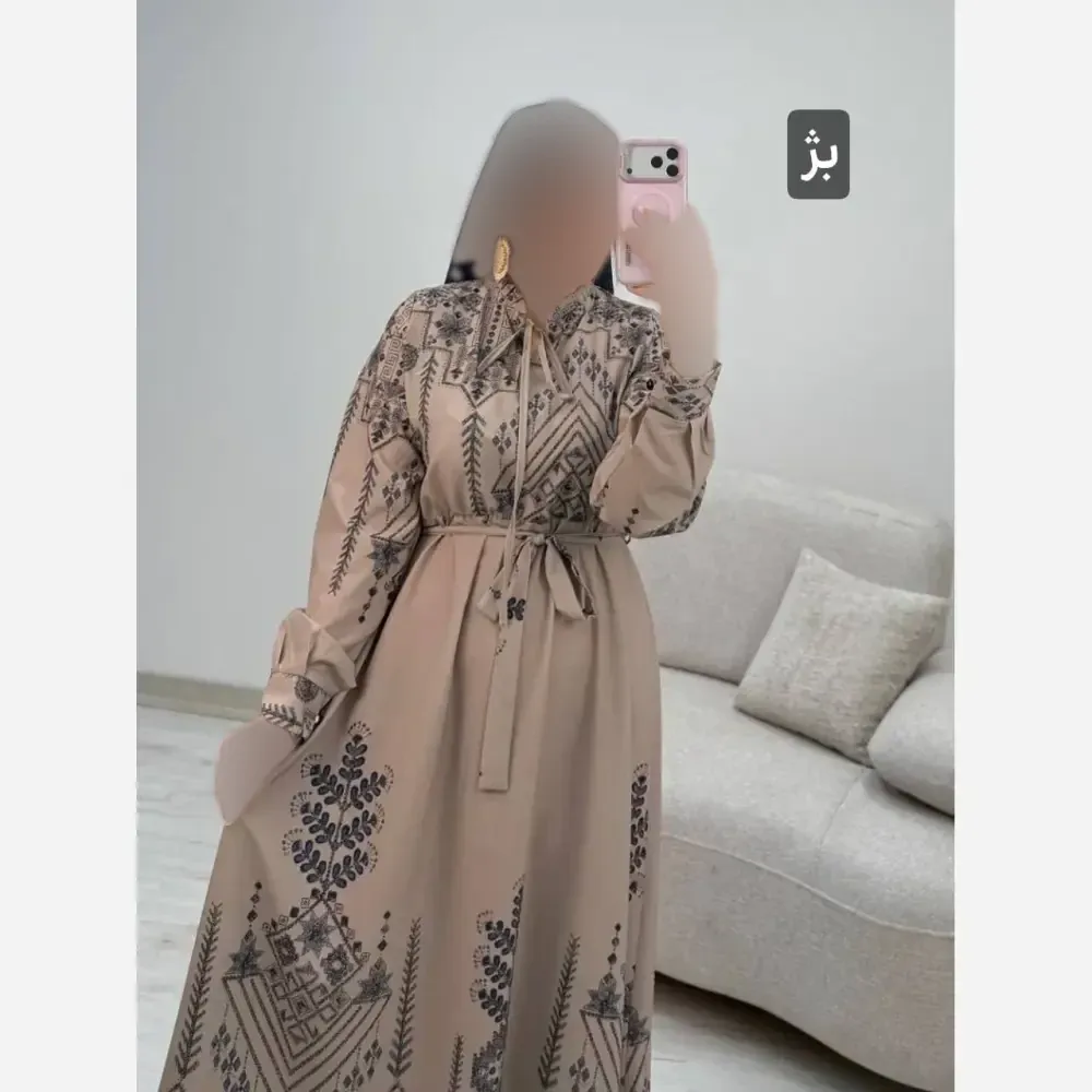 پیراهن ساحلی زنانه مدل نیوشا جنس فلور نخ درجه یک فری سایز