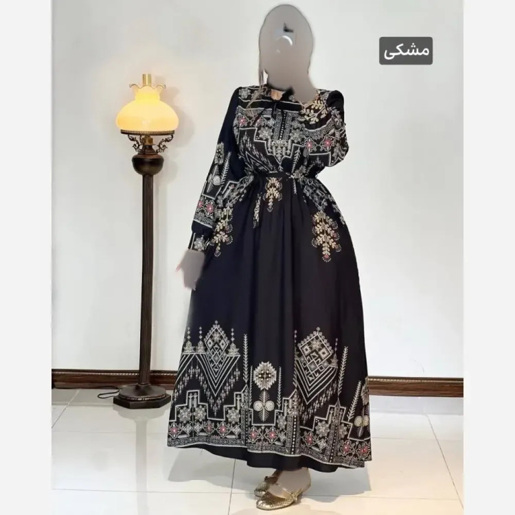 پیراهن ساحلی زنانه مدل نیوشا جنس فلور نخ درجه یک فری سایز