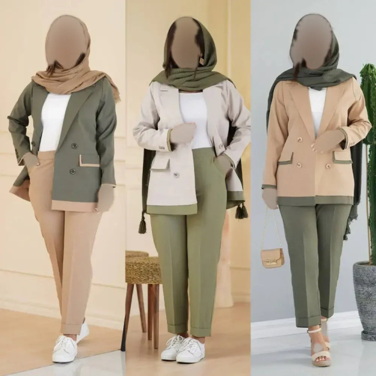 کت شلوار زنانه مدل سوران جنس لنینت در رنگبندی متنوع سایز 38 تا 46
