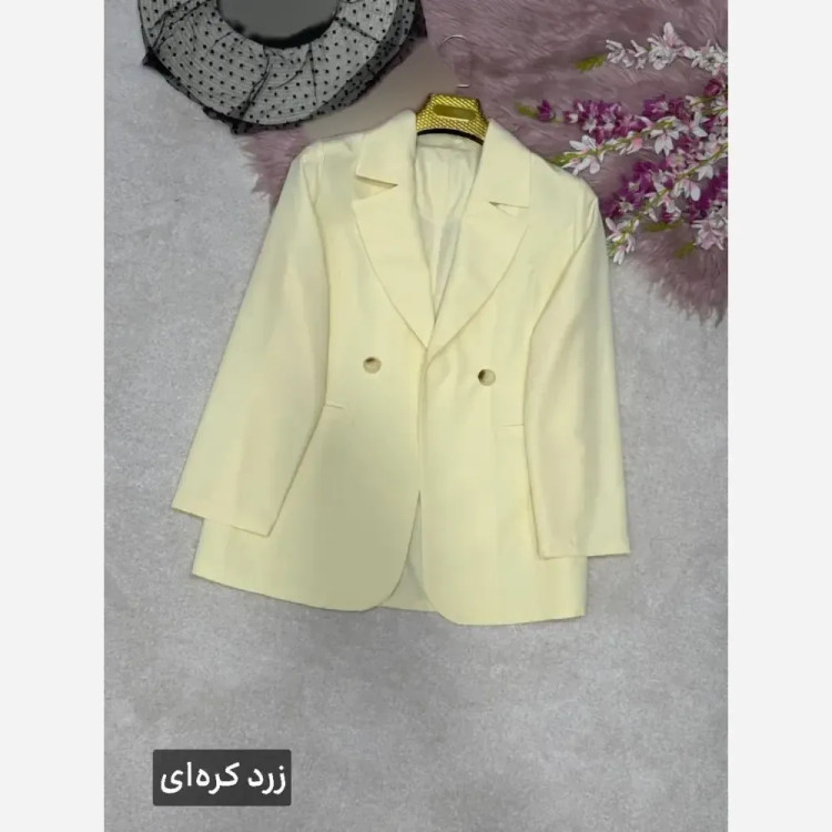 کت زنانه مدل اِلیس جنس پری خنک لایی کوبی شده در رنگبندی متنوع سایز 38 تا 48