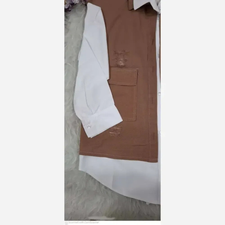 ست و شومیز زنانه جنس کتان و داکرون سایز 38 تا 46 در 8 رنگ متنوع
