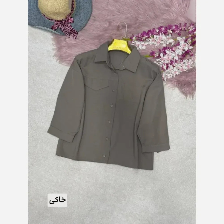 شومیز زنانه مدل نیکا جنس پری سیلک فری سایز 38 تا 46 (2)