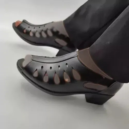 کفش زنانه مدل خورشید جنس طرح چرم خارجی سایز 37 تا 40 (2)