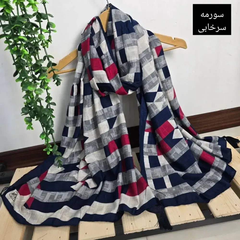 شال نخی ژاکارد مدل کیانا ابعاد 70 در 190 سانتیمتر