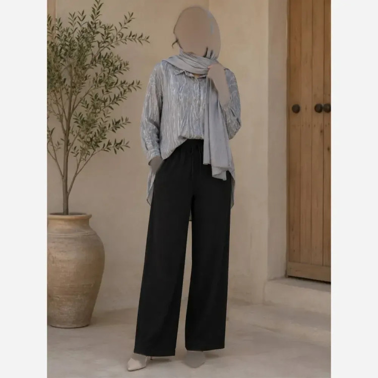 ست شومیز و شلوار زنانه جنس لاریس خنک تابستانه سایز 38 تا 48