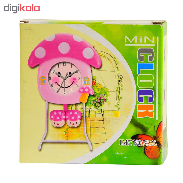 ساعت رومیزی کودک طرح قارچ کد G