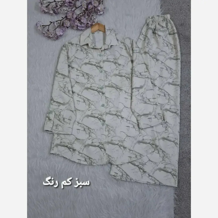 ست شومیز و شلوار زنانه جنس لاریس ابر و بادی چهار فصل