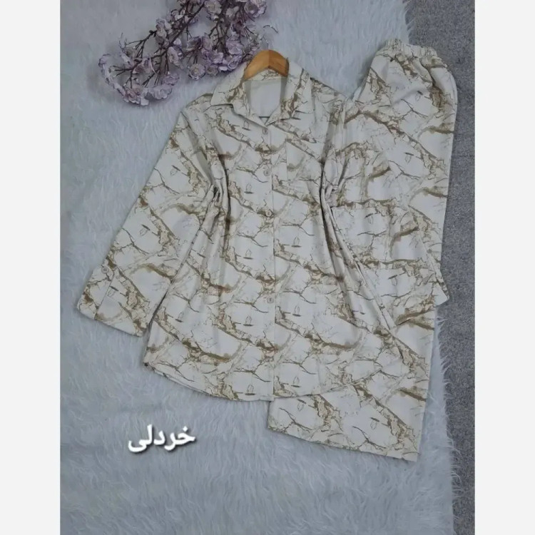 ست شومیز و شلوار زنانه جنس لاریس ابر و بادی چهار فصل