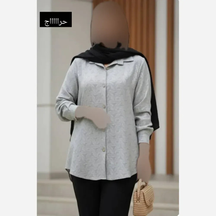 شومیز زنانه طرح دار جنس مراکشی دانتل فری سایز 36 تا 46