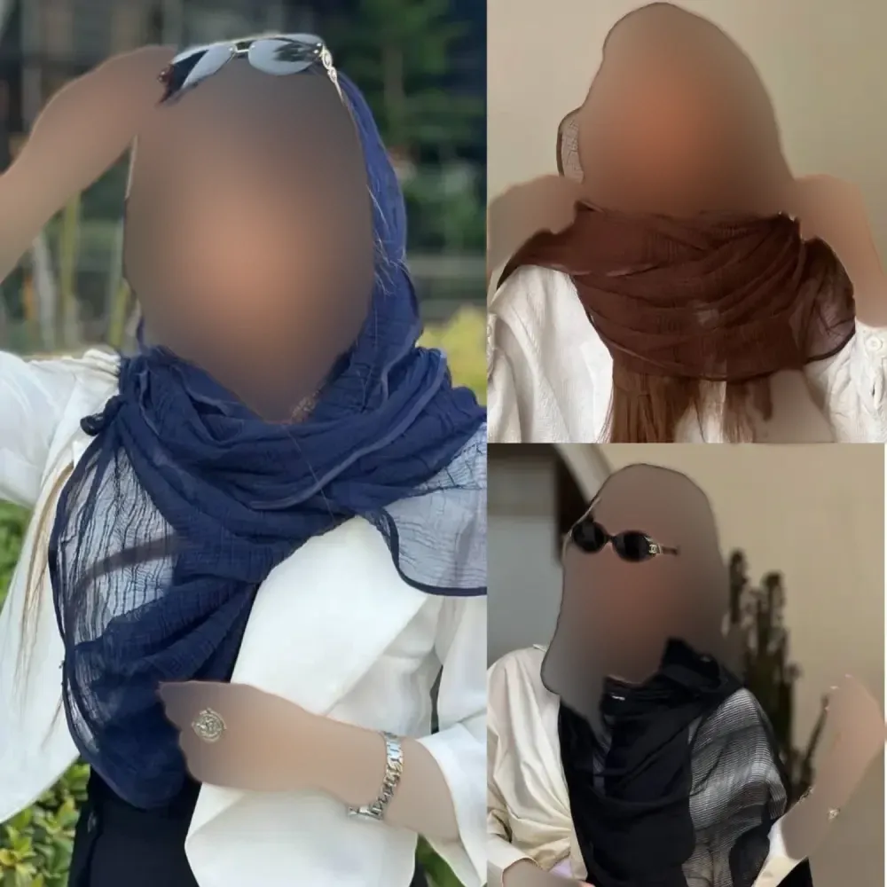 شال پلیسه دور نوار دوزی مجلسی و اسپرت ابعاد 180 در 68 سانتیمتر