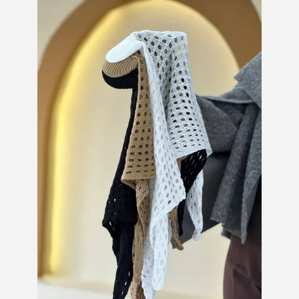 دورگ قلاب بافی نقابدار زنانه در سه رنگ