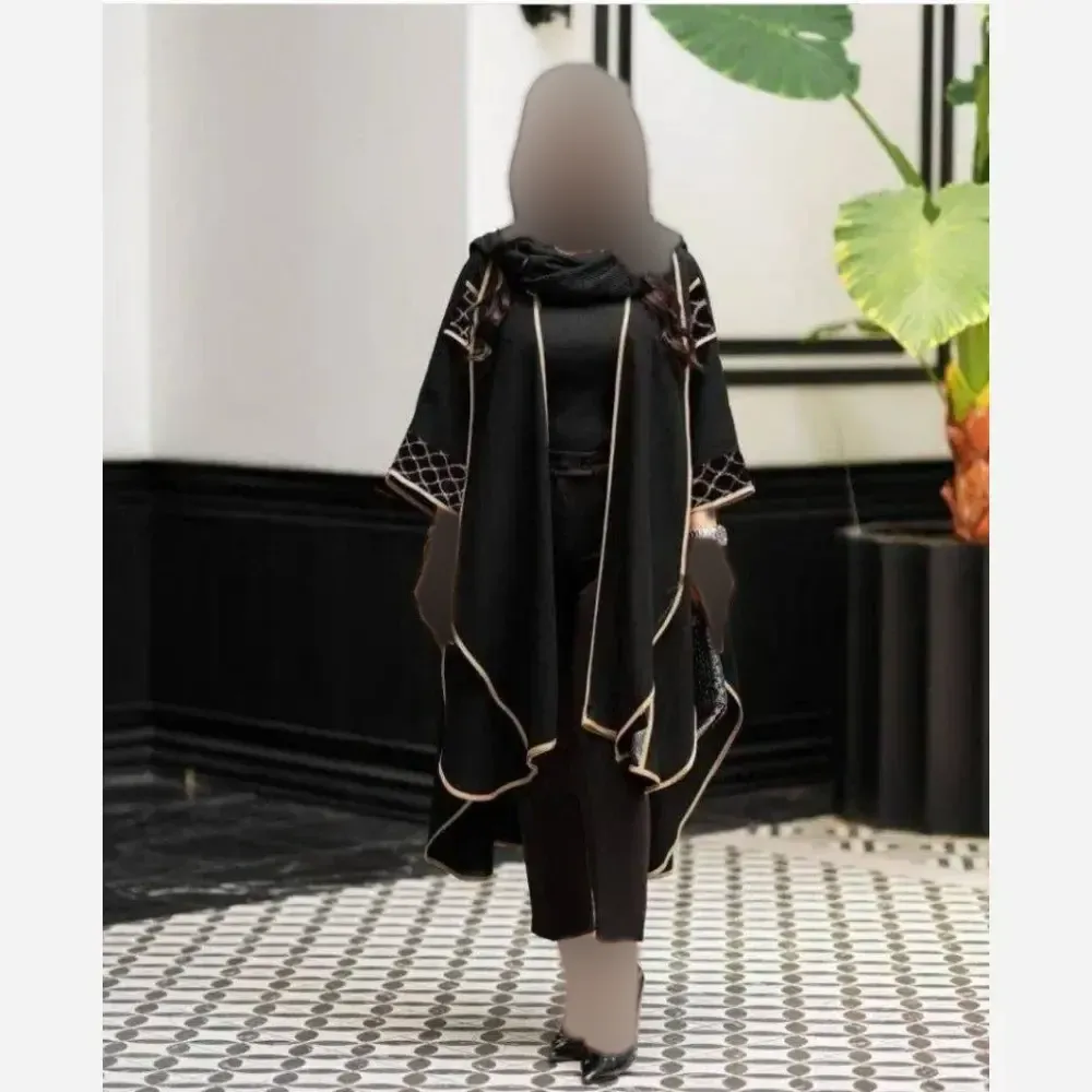 پانچ گانددوزی زنانه مدل گیتی پارچه شانتون اندونزی سایزبندی بزرگ تا 60