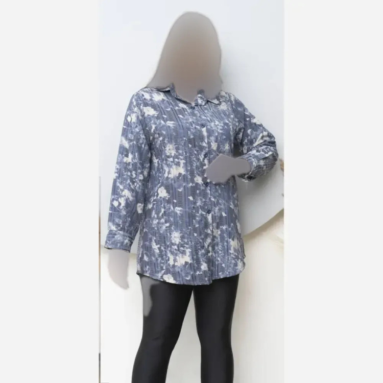 شومیز مانتویی زنانه جنس لاریس در رنگبندی متنوع سایز 2 و 4