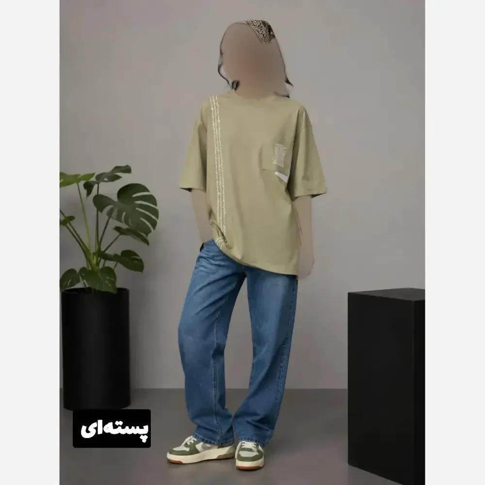 تیشرت لانگ زنانه مدل اورانوس 2 جنس پنبه سوپر درجه یک فری سایز 38 تا 52