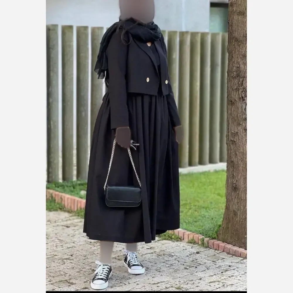 ست کت و سارافون زنانه جنس کتان درجه یک فری سایز 38 تا 46