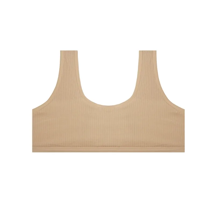 نیم تنه دخترانه کبریتی ساده نخ و پنبه بدون پد و فنر فری سایز