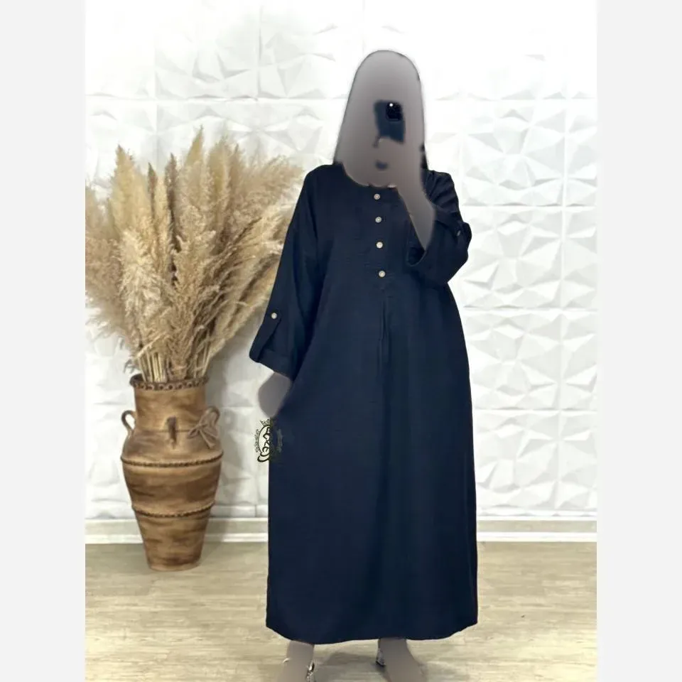 کفتان محرمی زنانه جنس صوفیا درجه یک فری سایز رنگ مشکی