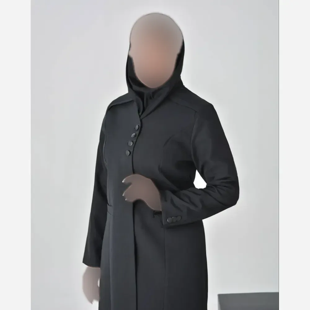 مانتو شلوار اداری کوثر فاستونی در رنگ بندی مشکی، نوک مدادی، نسکافه ای، سرمه ای و سایزبندی کامل